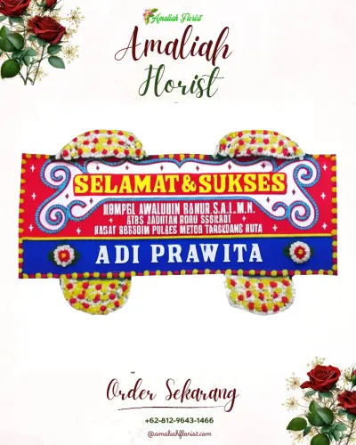 Karangan Bunga Ucapan Selamat di Seli